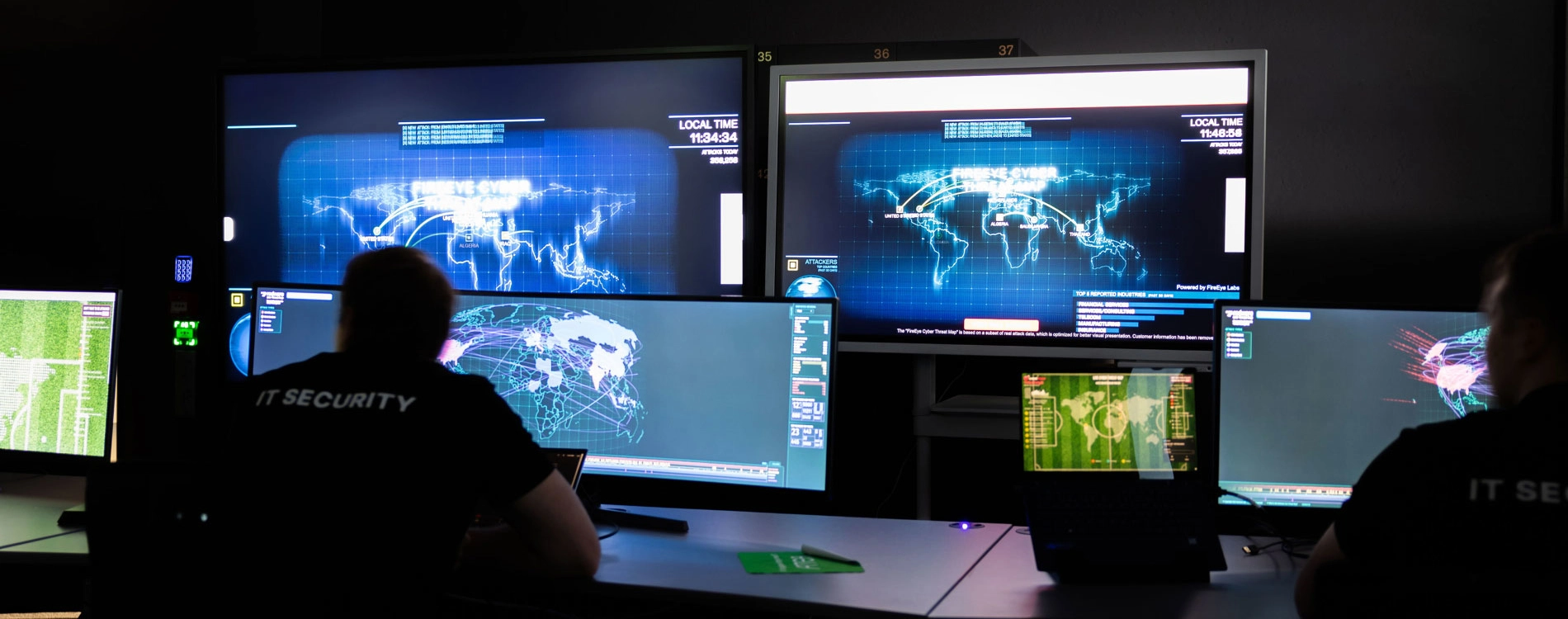 It Security Team Working On Screens
