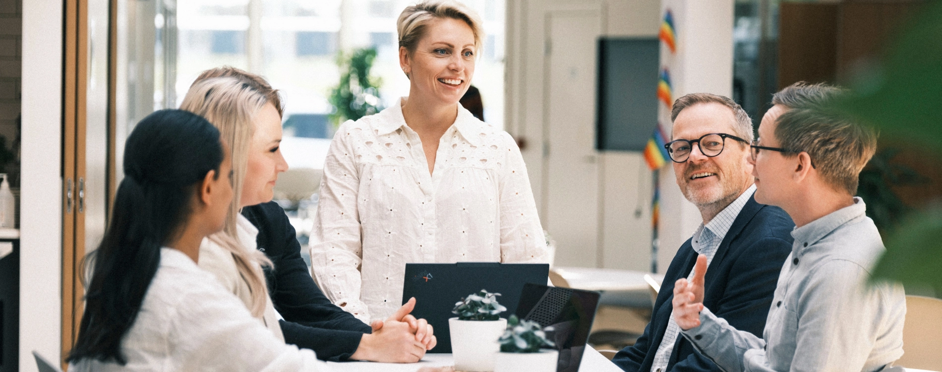 Group Of People In Meeting